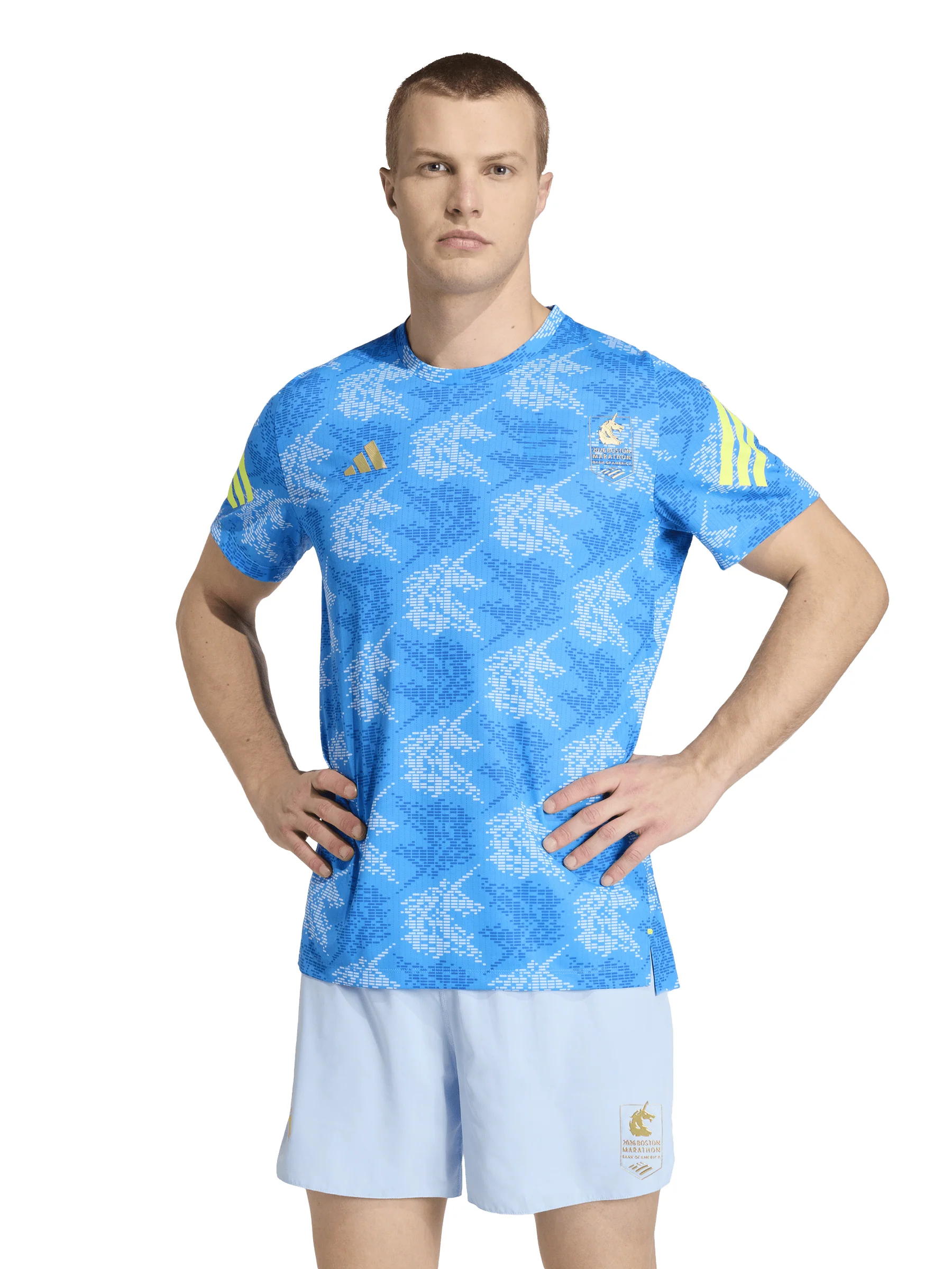 Adidas Men's Boston Marathon® 2026 All Over Print Tee