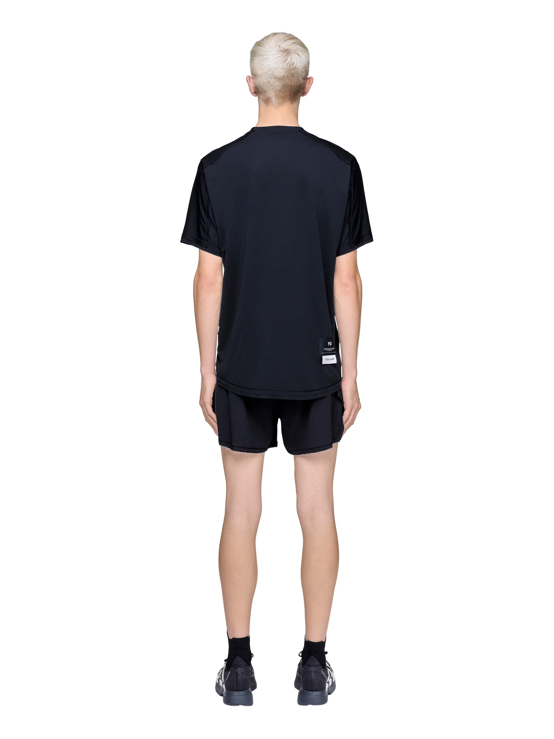Adidas Men's Y-3 Running Short Sleeve T-Shirt - Image 4