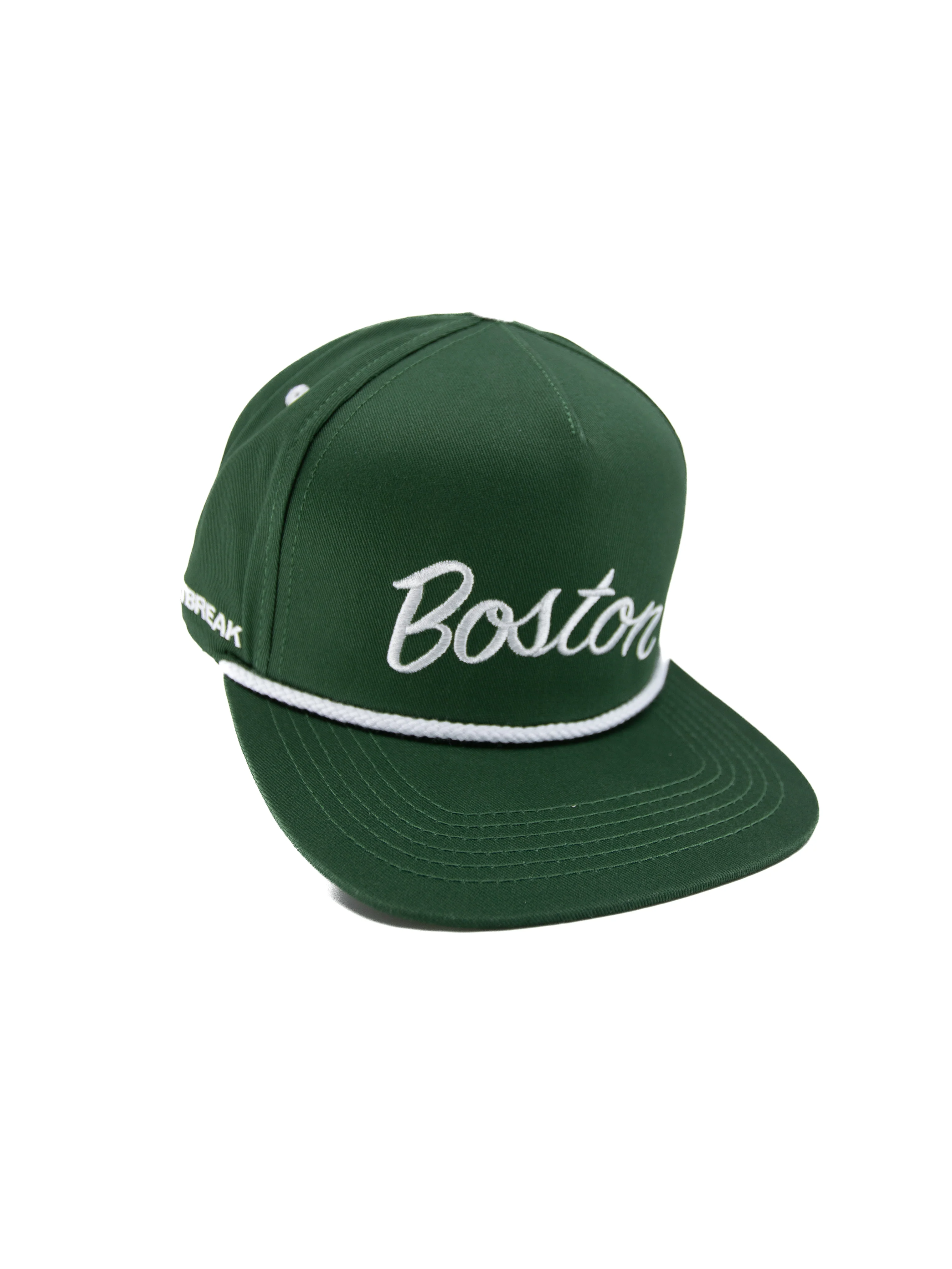 Heartbreak Boston Script Snapback Hat