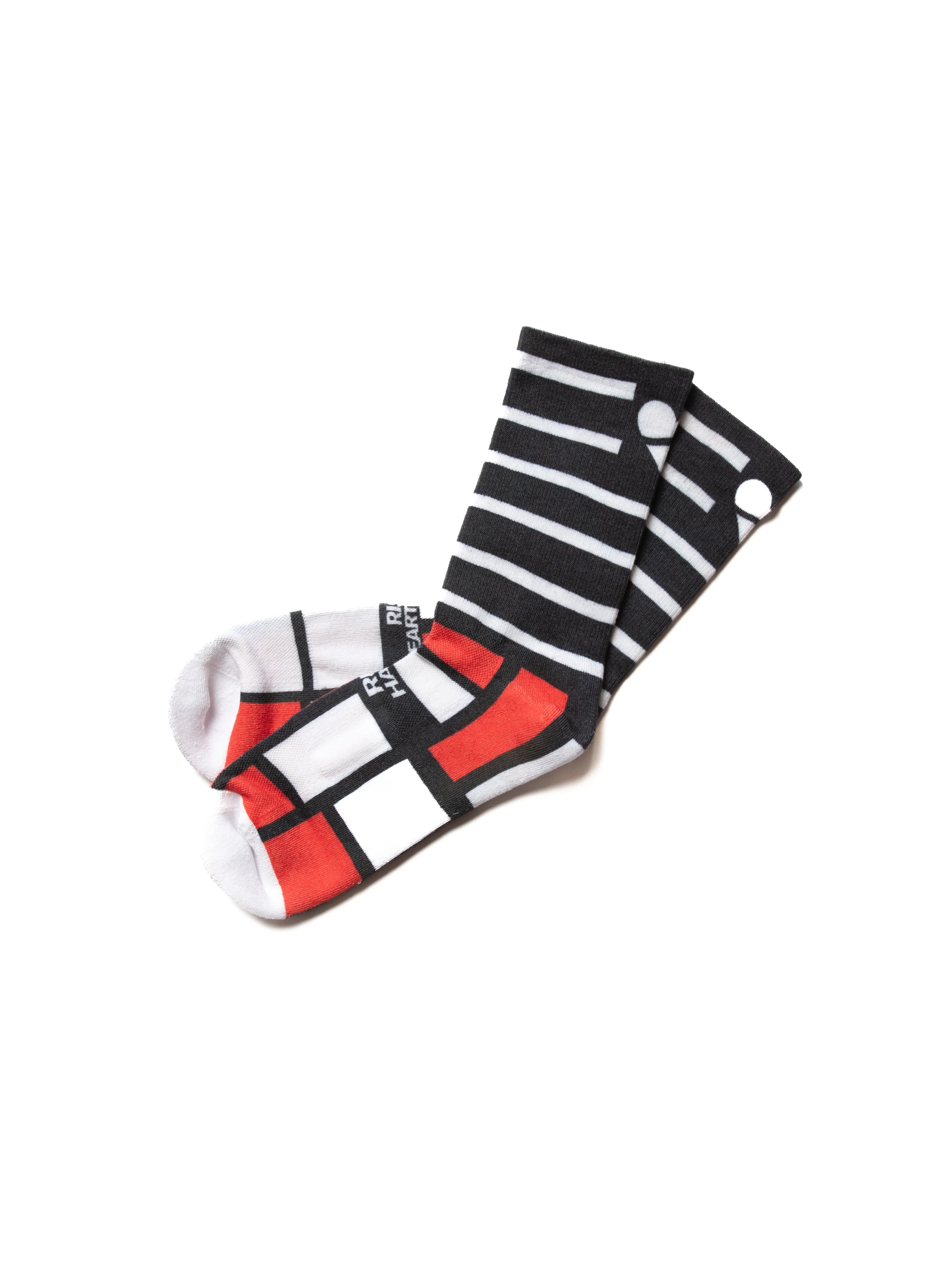 Heartbreak Midweight Crew Performance Running Socks (Striped Collection) - Image 3