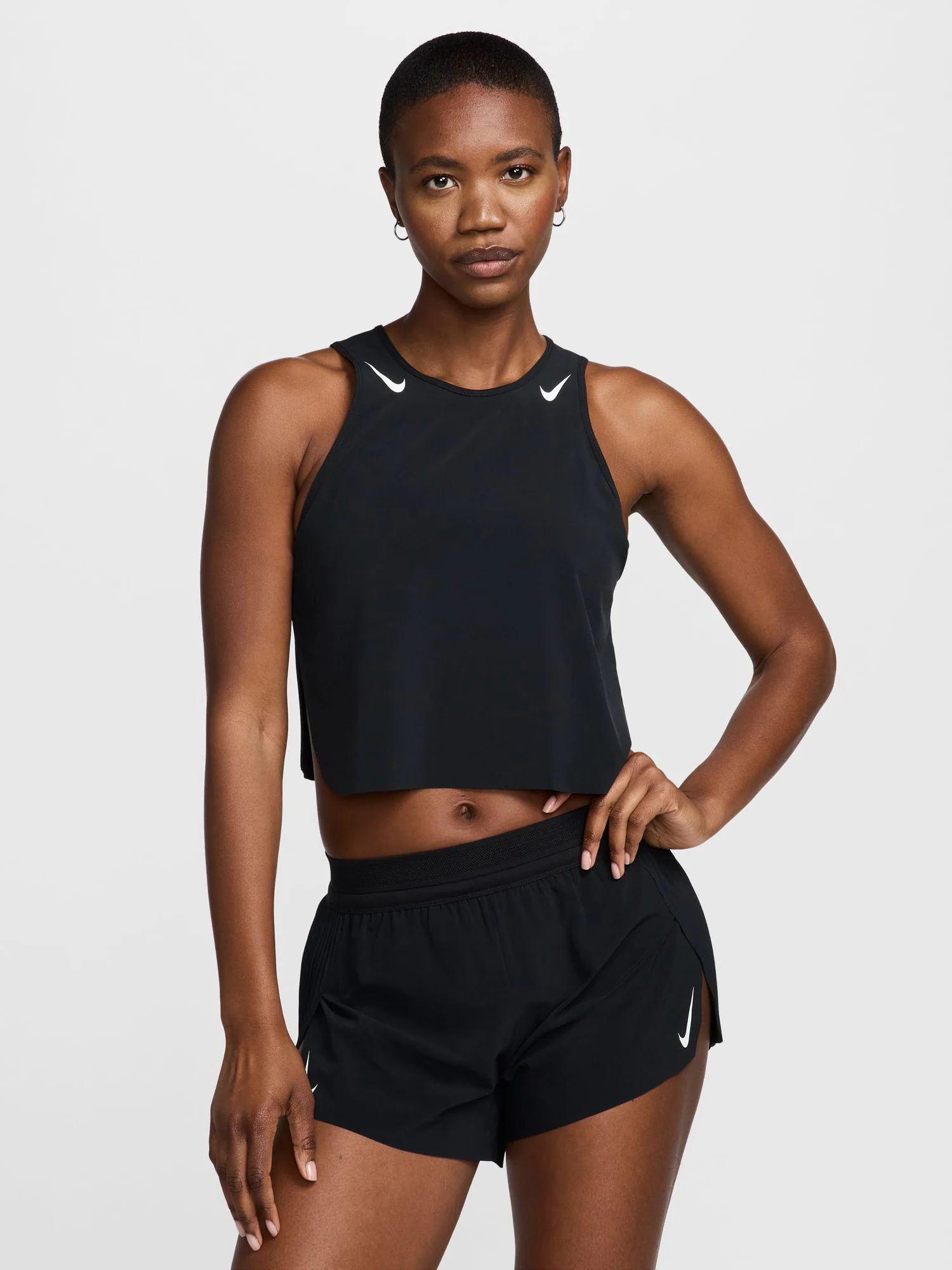 Nike Women's AeroSwift Dri-FIT ADV Cropped Running Tank Top - Image 4