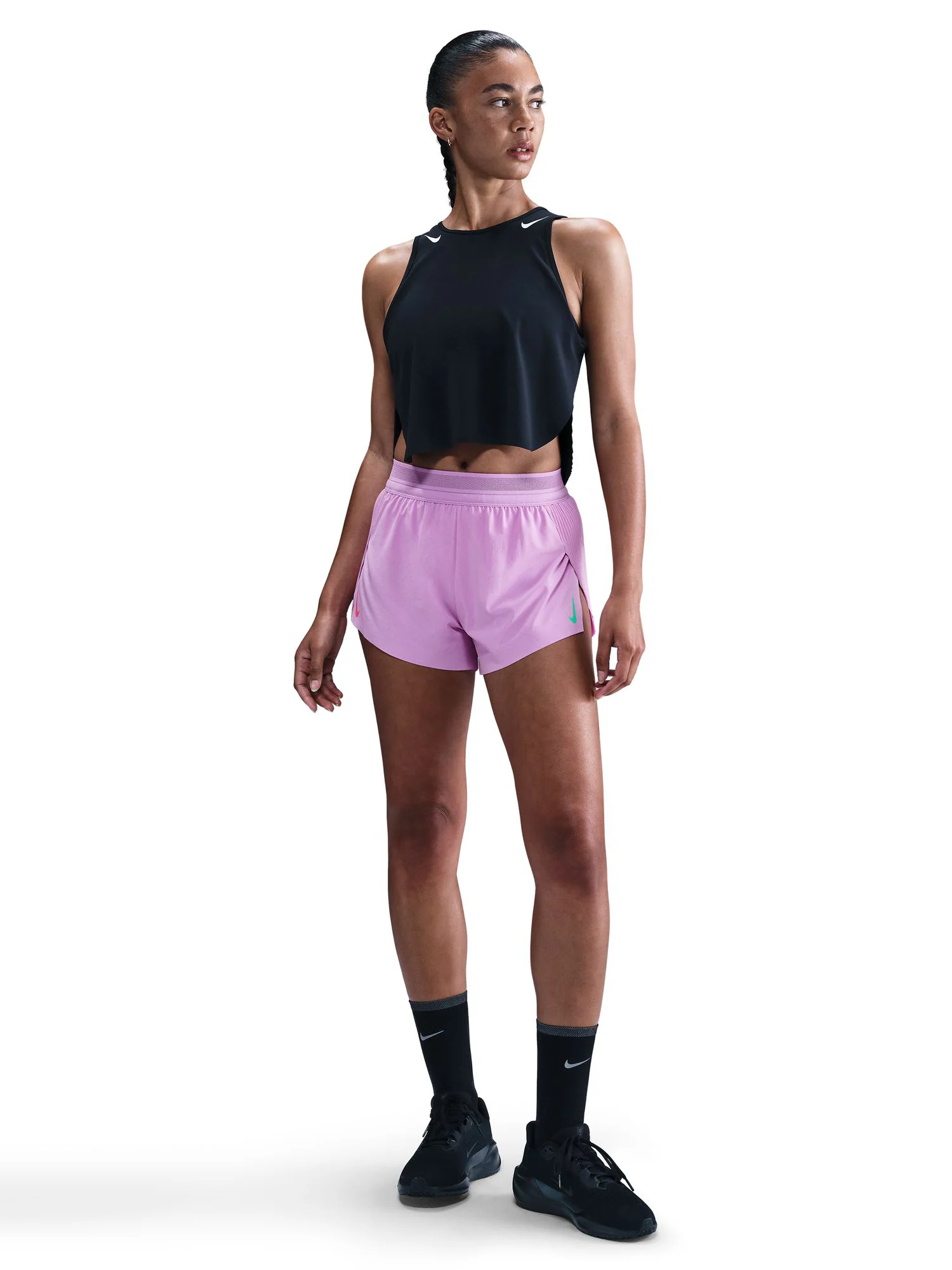Nike Women's AeroSwift Dri-FIT ADV Mid-Rise 3" Brief-Lined Running Shorts